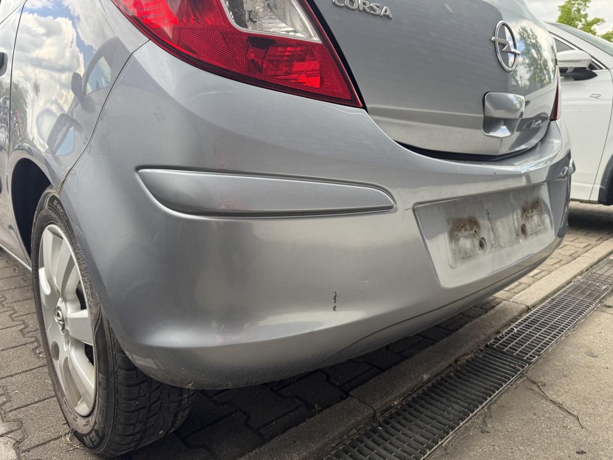 Opel Corsa D original Sto&szlig;stange Stossf&auml;nger hinten Z163 Lichtsilber 5-T&uuml;rer Bj.2007